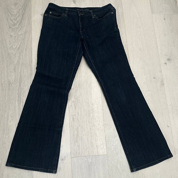 Michael Kors Womens Bootcut/Flare Dressy Jeans RN 111818 CA 45885 Dark Blue Sz 8 - Picture 11 of 11
